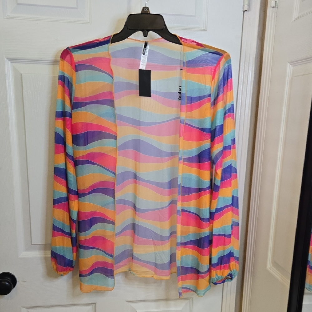 Forplay Multicolor Striped Cardigan